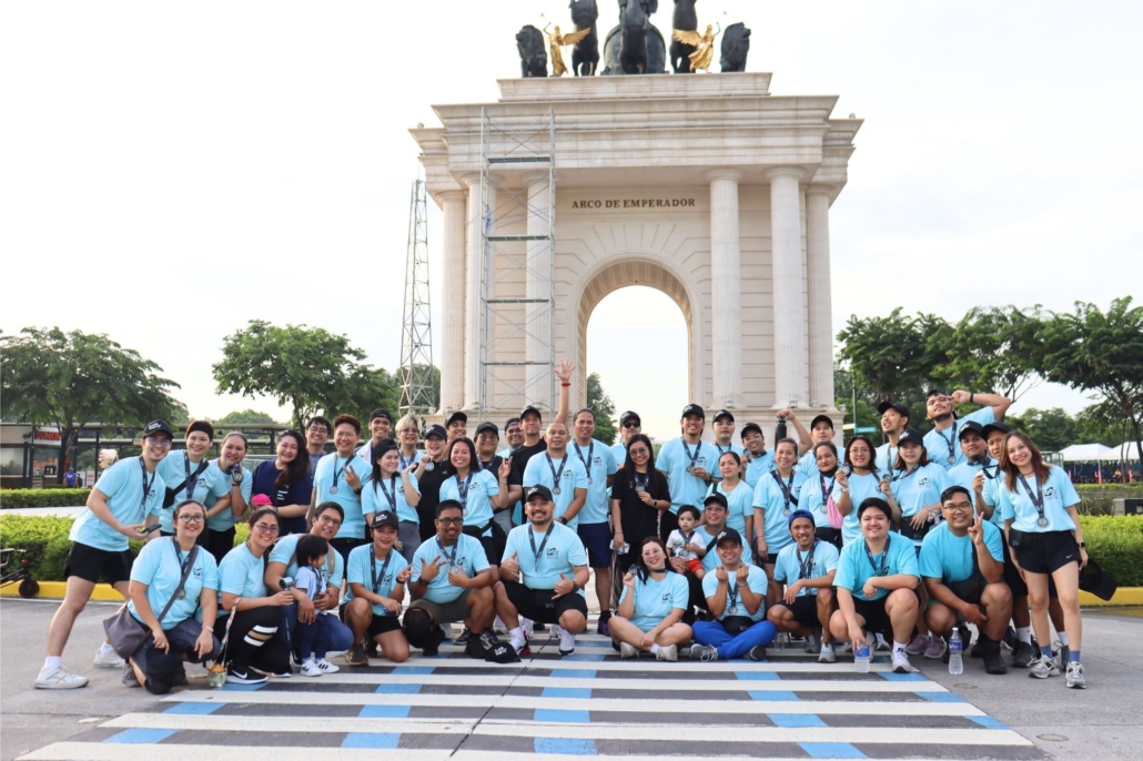 Cybalink team participating in The Big S'Cool Walk community fundraising event
