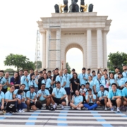 Cybalink team participating in The Big S'Cool Walk community fundraising event
